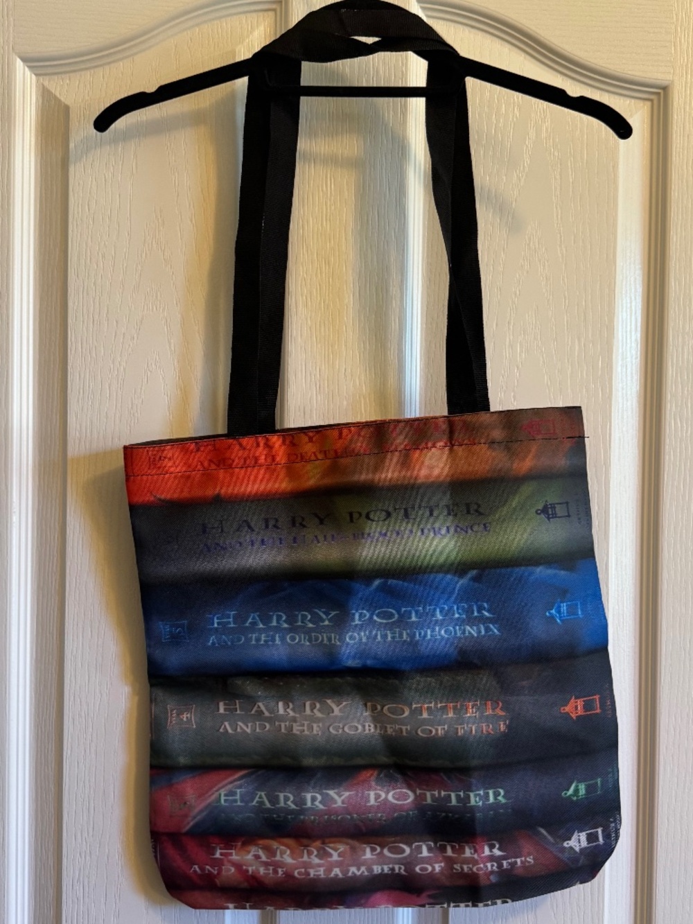 Harry Potter Book Spine Tote Bag